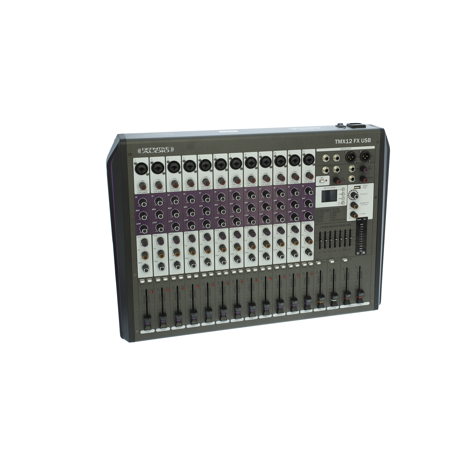 Definitive Audio Tmx12 Fx Usb - Table De Mixage Analogique - Variation 1