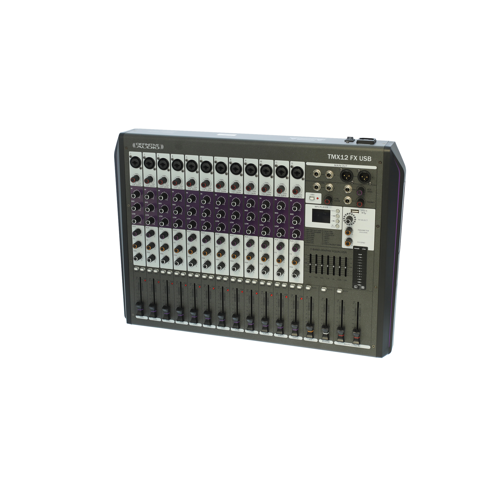 Definitive Audio Tmx12 Fx Usb - Table De Mixage Analogique - Variation 2