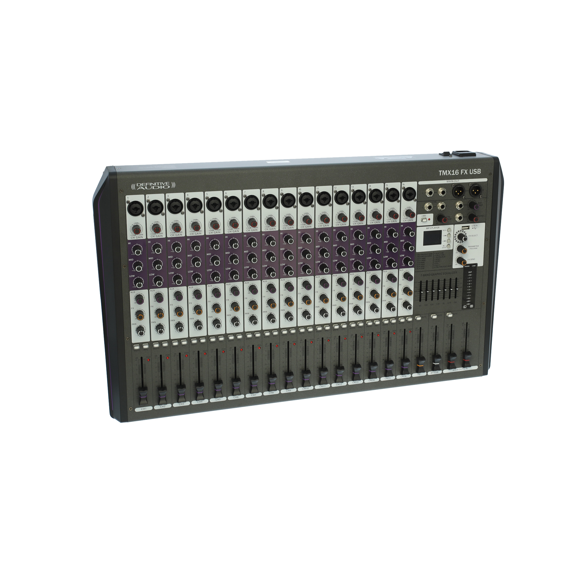 Definitive Audio Tmx16 Fx Usb - Table De Mixage Analogique - Variation 4