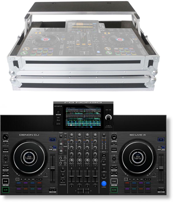 Denon Dj Sc Live 4  + Flight Power Acoustics - Pack Dj Avec Housse/flight/decksaver - Main picture