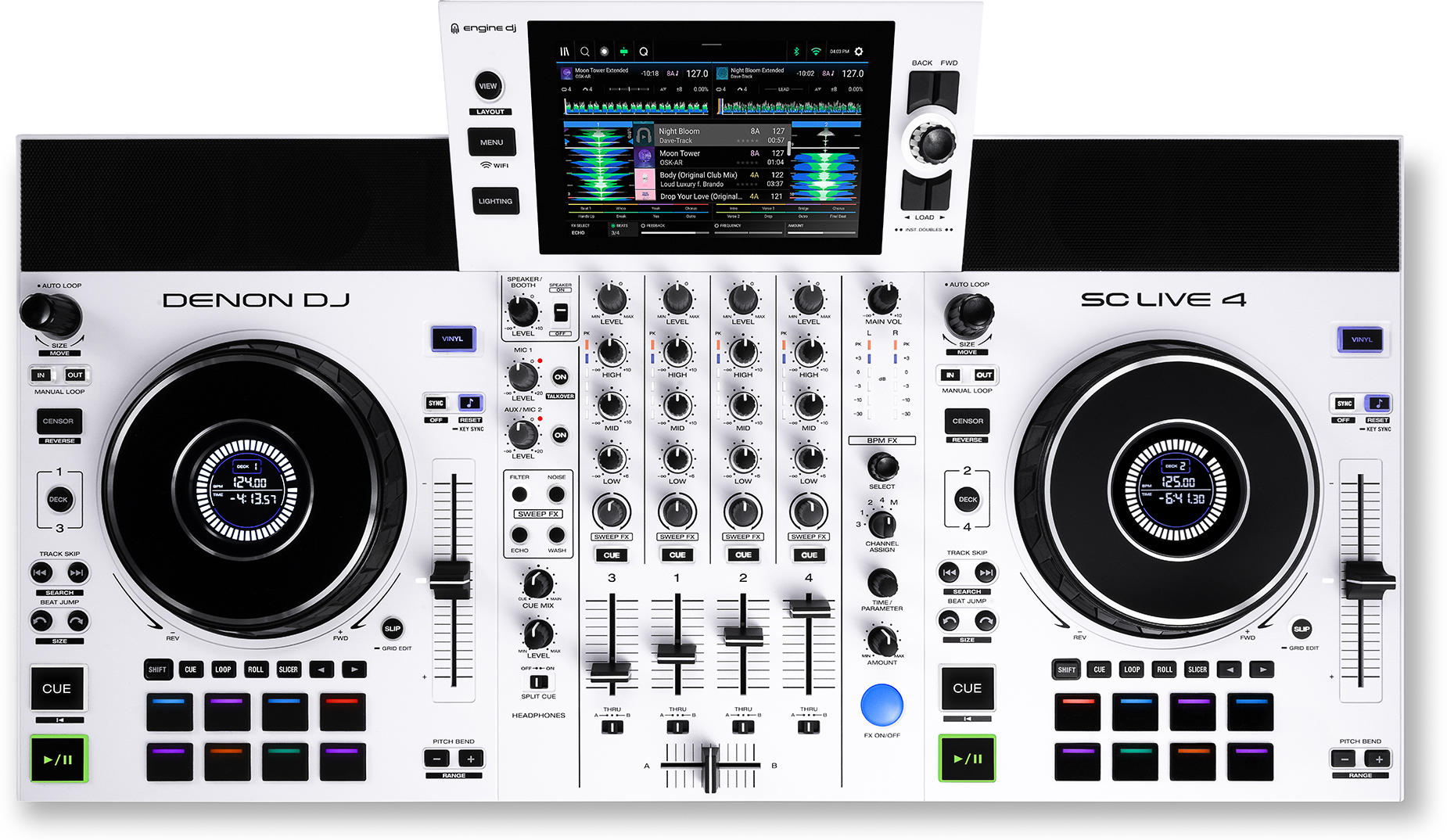 Denon Dj Sc Live 4 White Edition - ContrÔleur Dj Autonome - Main picture