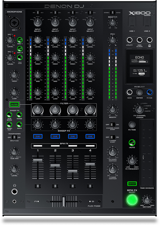 Denon Dj X1800 Prime - Table De Mixage Dj - Main picture