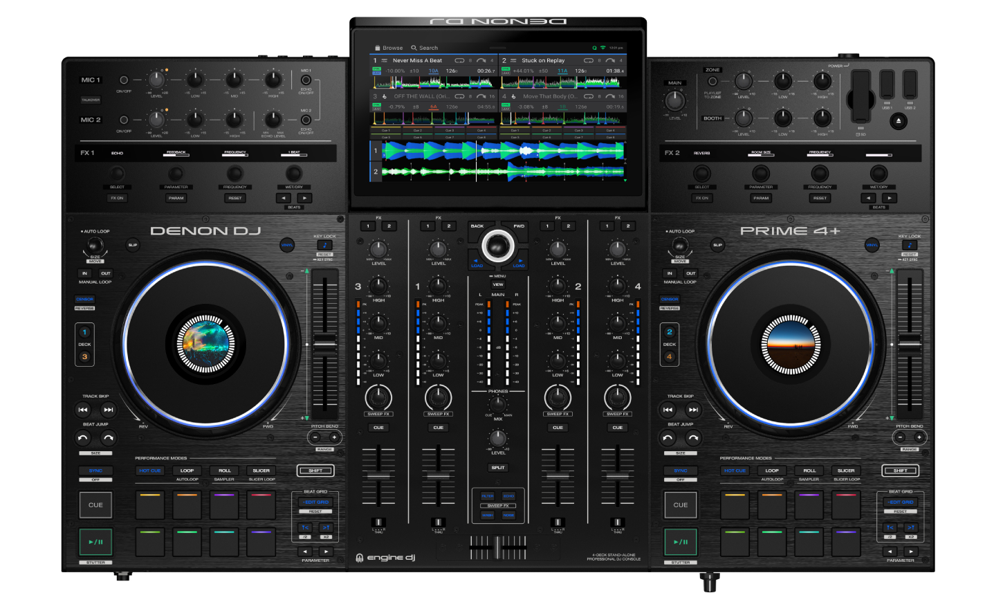 Denon Dj Prime 4 + - ContrÔleur Dj Autonome - Variation 3