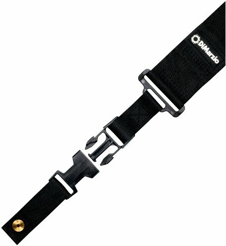 Dimarzio Cliplock Dd2200-bk Nylon 5cm Noir - Sangle Courroie - Main picture