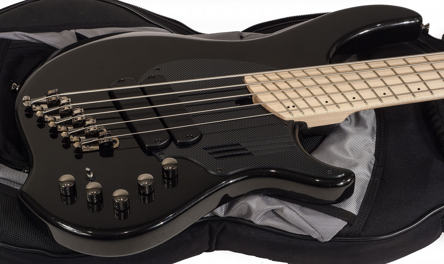 Dingwall Adam Nolly Getgood Ng2 5c 2-pickups Signature Active Mn - Metallic Black - Basse Électrique Solid Body - Variation 1