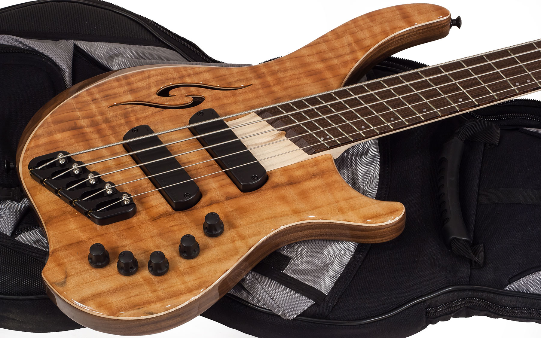 Dingwall Afterburner Ii 5 2-pickups Wen +housse - Natural - Basse Électrique Solid Body - Variation 1