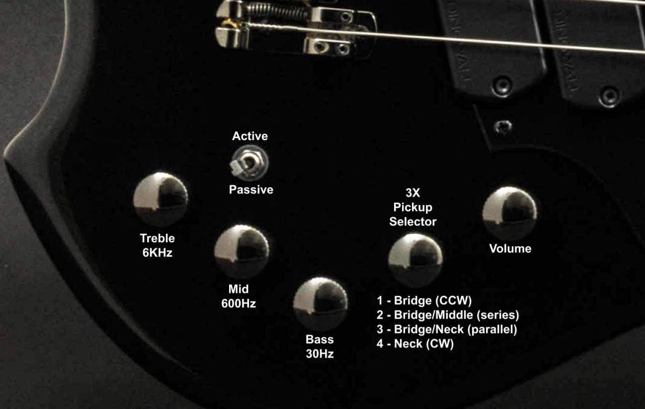 Dingwall Combustion Cb3 4c 3pu Active Mn - Black Burst - Basse Électrique Solid Body - Variation 2