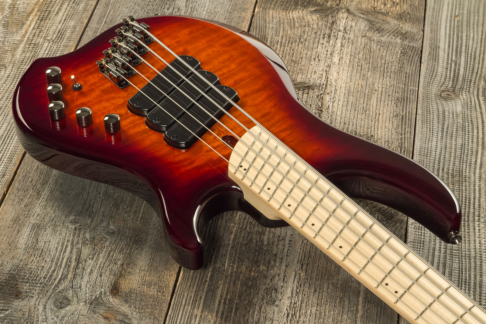 Dingwall Combustion Cb3 5c 3pu Active Mn - Vintage Burst Gloss - Basse Électrique Solid Body - Variation 2