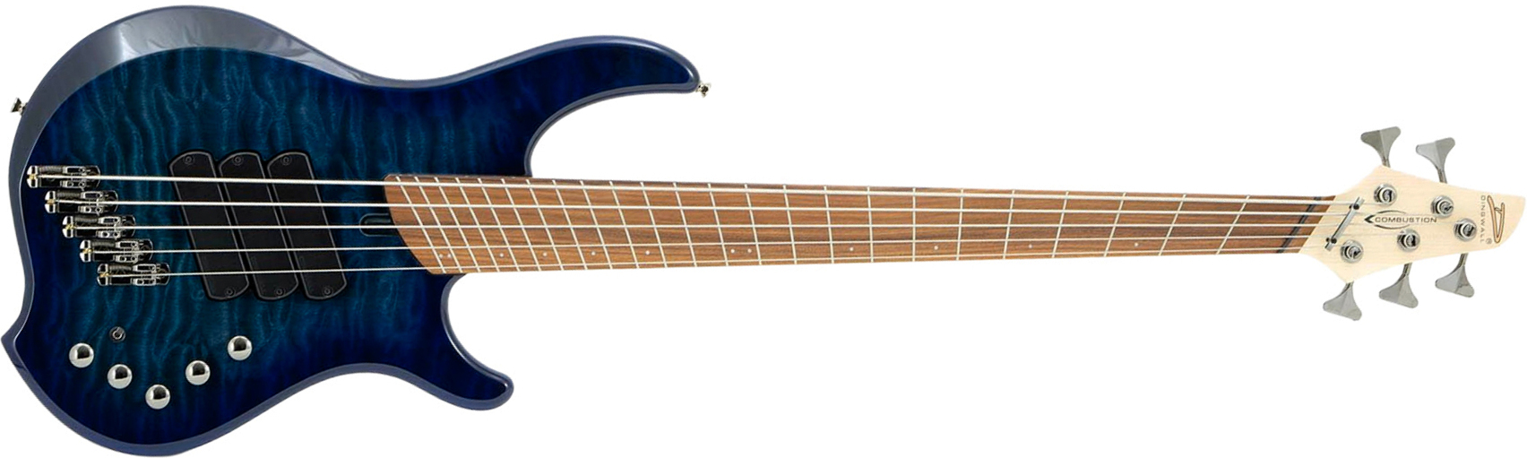 Dingwall Combustion Cb3 5c 3pu Active Pf - Indigo Burst - Basse Électrique Solid Body - Main picture