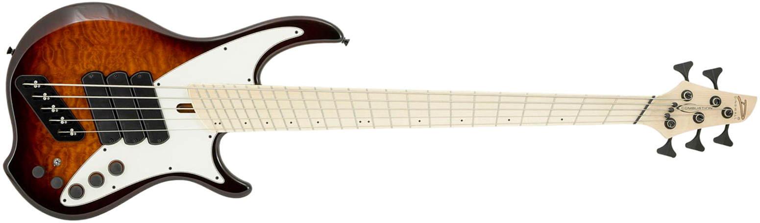 Dingwall Combustion Nashville Cn3 5c 3pu Active Mn - Vintage Burst - Basse Électrique Solid Body - Main picture