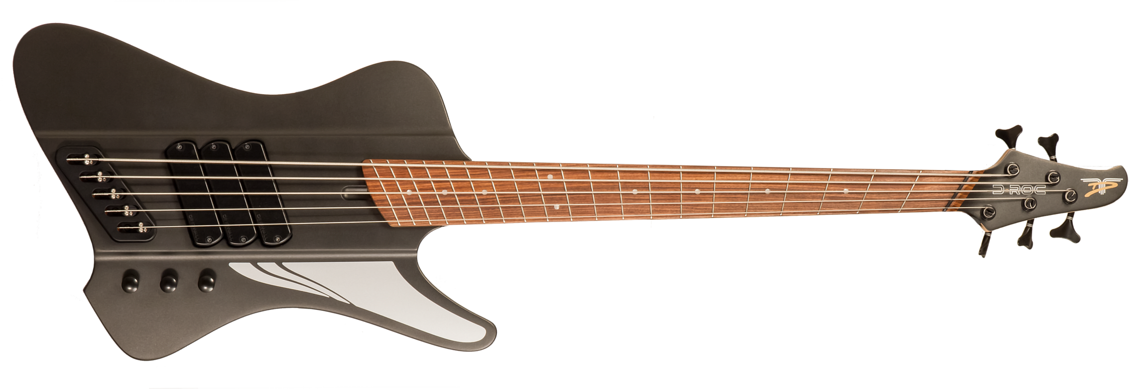 Dingwall D-roc Standard-3 5c 3pu Active Pf - Black Matte - Basse Électrique Solid Body - Main picture
