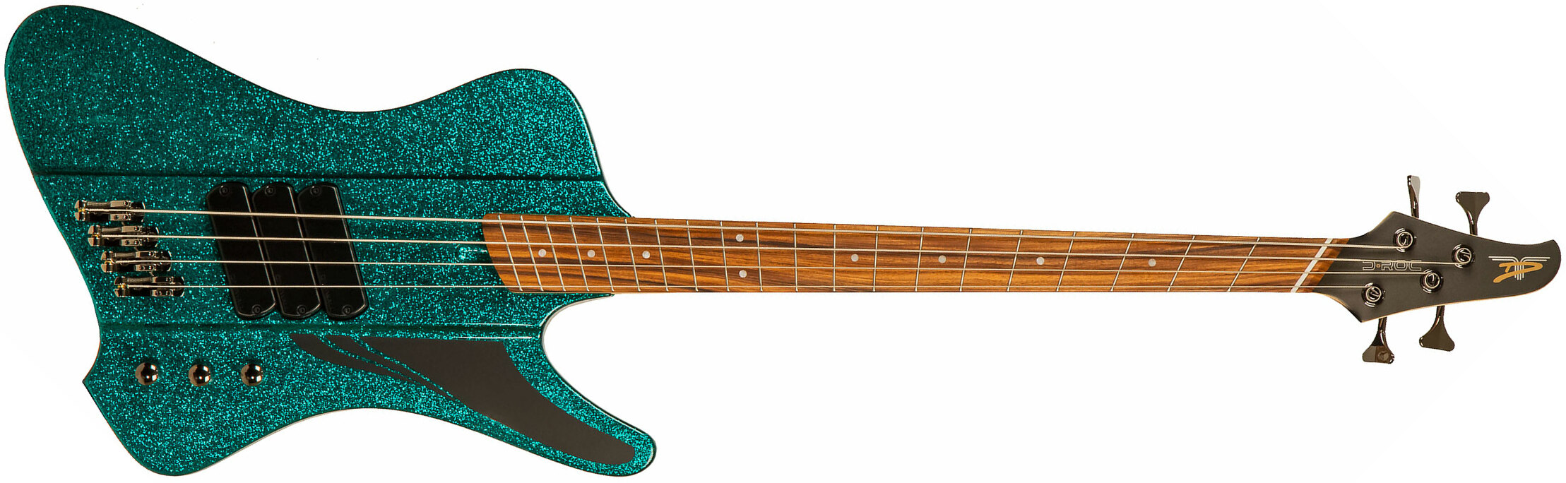 Dingwall D-roc Standard 4c 3-pickups Pf - Aquamarine Metalflake - Basse Électrique Solid Body - Main picture