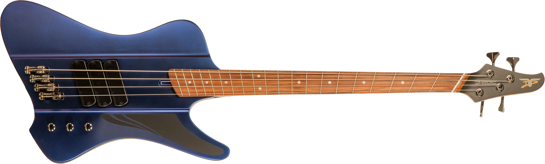 Dingwall D-roc Standard 4c 3-pickups Pf - Blue To Purple Colorshift - Basse Électrique Solid Body - Main picture