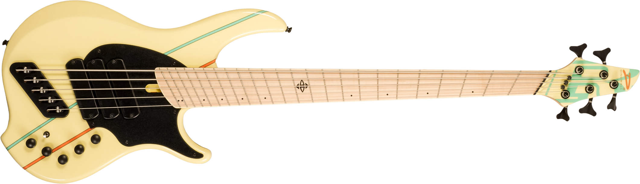 Dingwall John Taylor Rio Dream Jt3 5c Ltd Signature 3pu Active Mn - Creme - Basse Électrique Solid Body - Main picture
