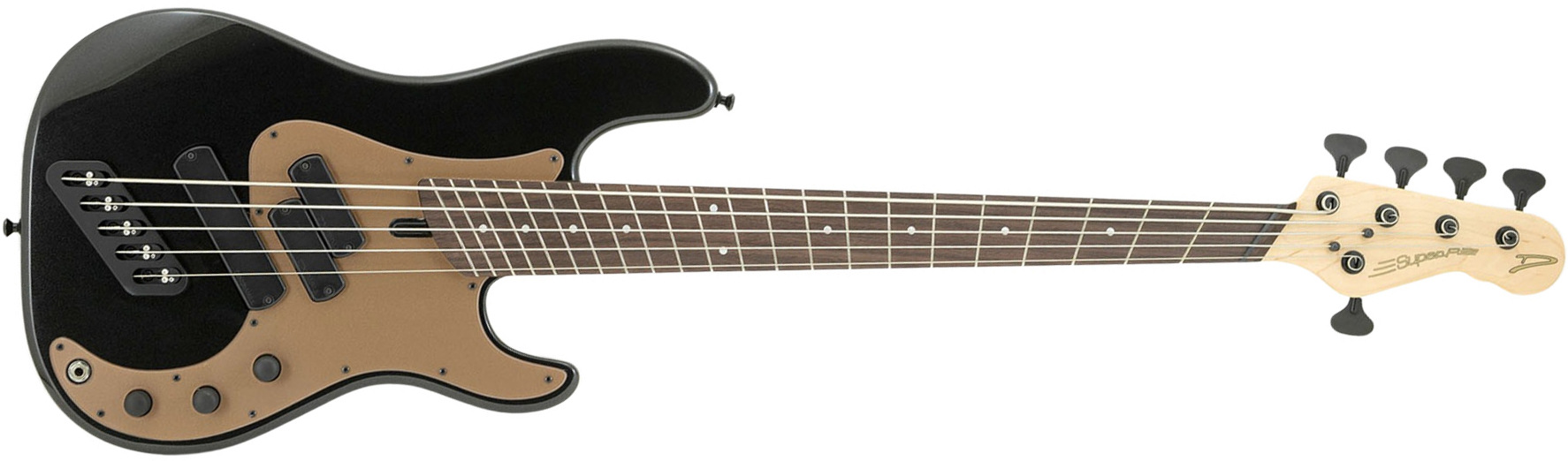 Dingwall Sp1 5c Rw - Gloss Metallic Black - Basse Électrique Solid Body - Main picture