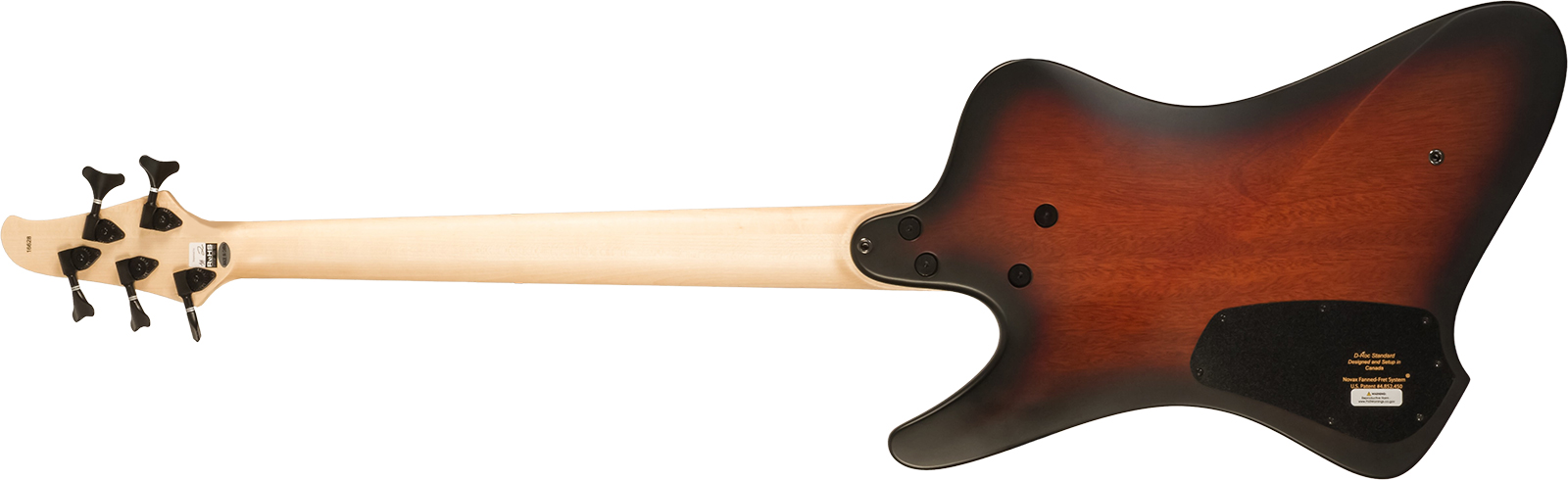 Dingwall D-roc Standard-3 5c 3pu Active Pf - Vintage Burst Matte - Basse Électrique Solid Body - Variation 1