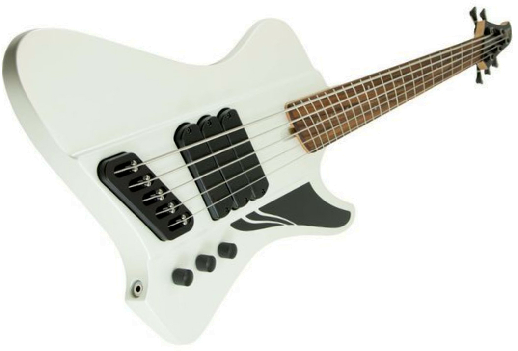 Dingwall D-roc Standard-3 5c 3pu Active Pf - Matte Ducati White - Basse Électrique Solid Body - Variation 1