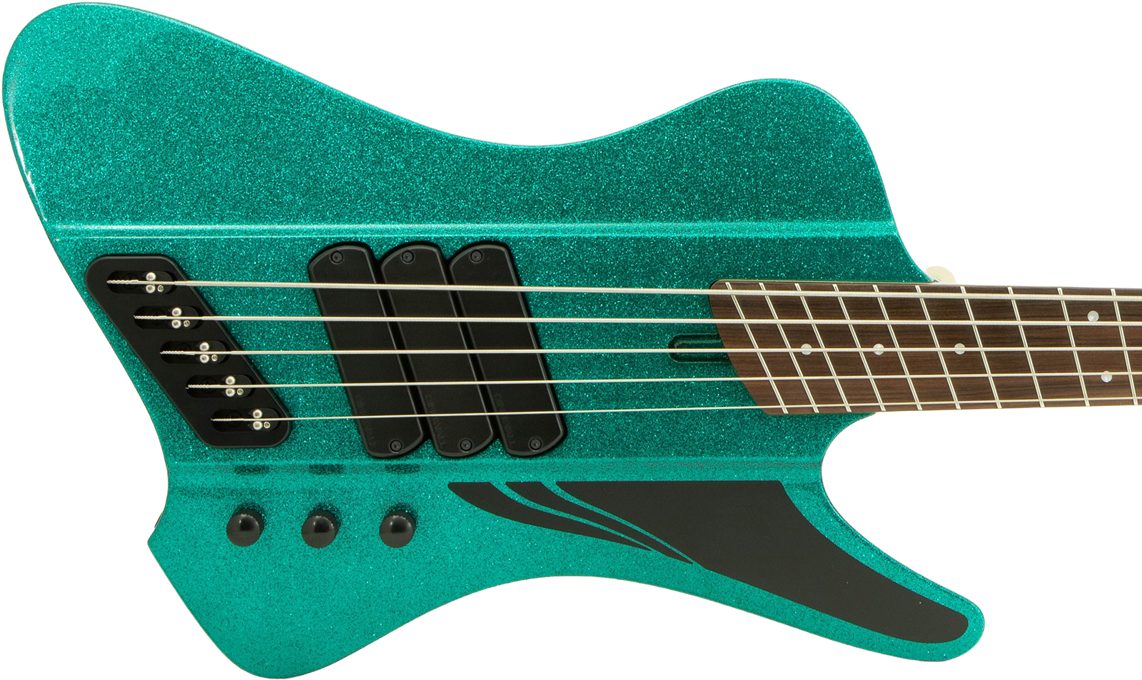 Dingwall D-roc Standard-3 5c 3pu Active Pf - Gloss Aquamarine Metalflake - Basse Électrique Solid Body - Variation 1