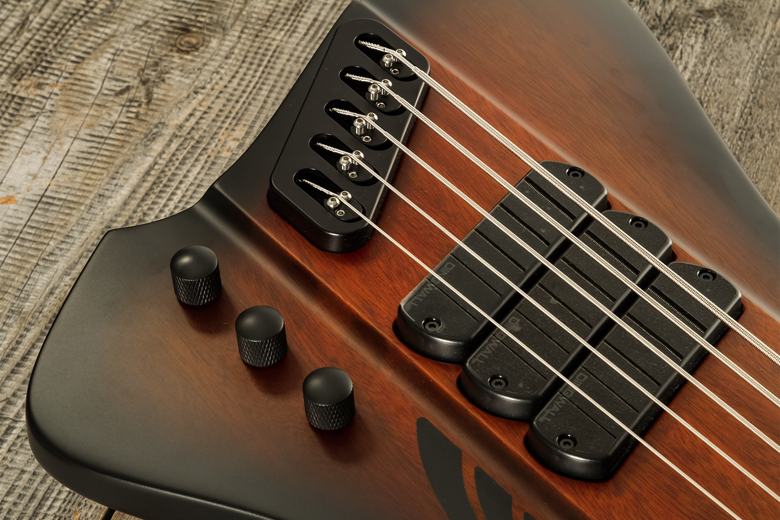 Dingwall D-roc Standard-3 5c 3pu Active Pf - Vintage Burst Matte - Basse Électrique Solid Body - Variation 3