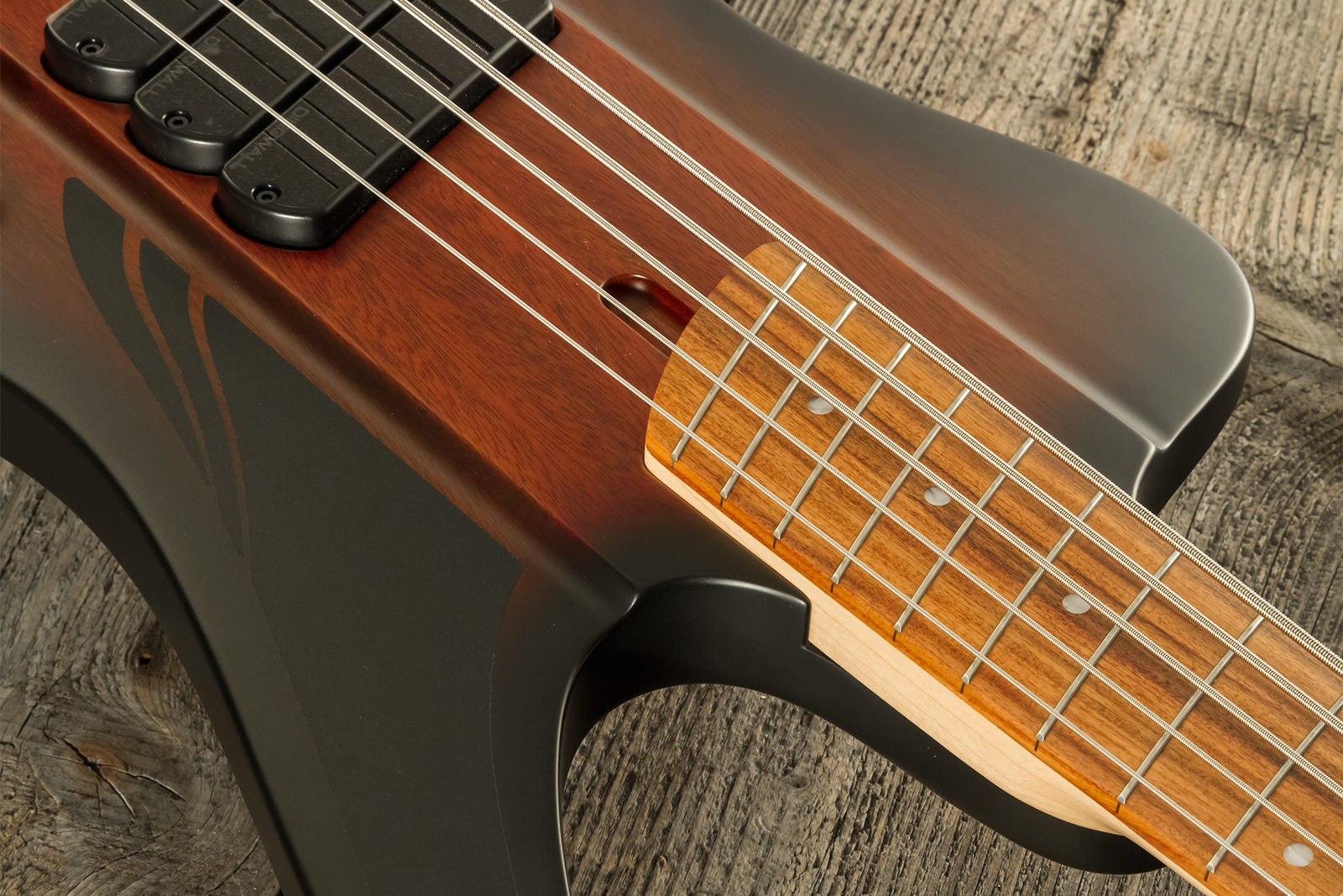 Dingwall D-roc Standard-3 5c 3pu Active Pf - Vintage Burst Matte - Basse Électrique Solid Body - Variation 4