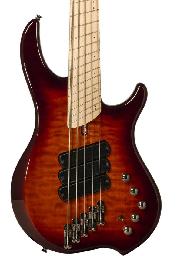 Basse électrique solid body Dingwall Combustion 5 3-Pickups (MN) - Vintage Burst Gloss