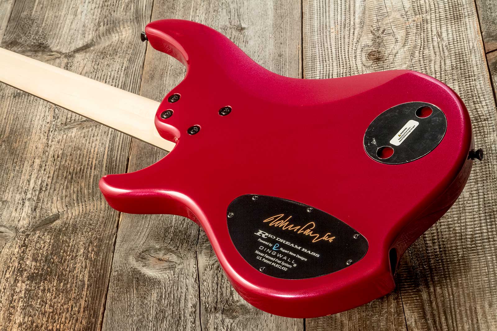 Dingwall John Taylor Rio Dream Jt3 Ltd 4c 3pu Active Eb - Cranberry Pearl - Basse Électrique Solid Body - Variation 5