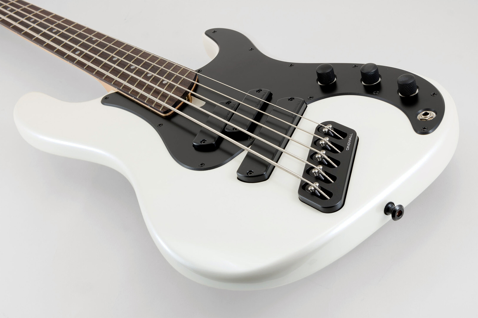 Dingwall Super P Sp1 5c Rw - Gloss Ducati Pearl White - Basse Électrique Solid Body - Variation 2