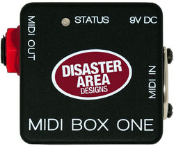 Contrôleur midi Disaster area MIDI Box One DIN To 6.35mm Jack Converter