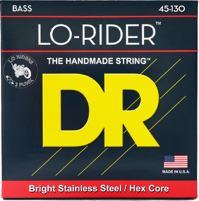 Dr Jeu De 5 Cordes Lo-rider Stainless Steel 45-130 - Cordes Basse Électrique - Main picture