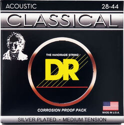 Cordes guitare classique nylon Dr RNS-PLUS Classical Medium (28/44) - Jeu de 6 cordes