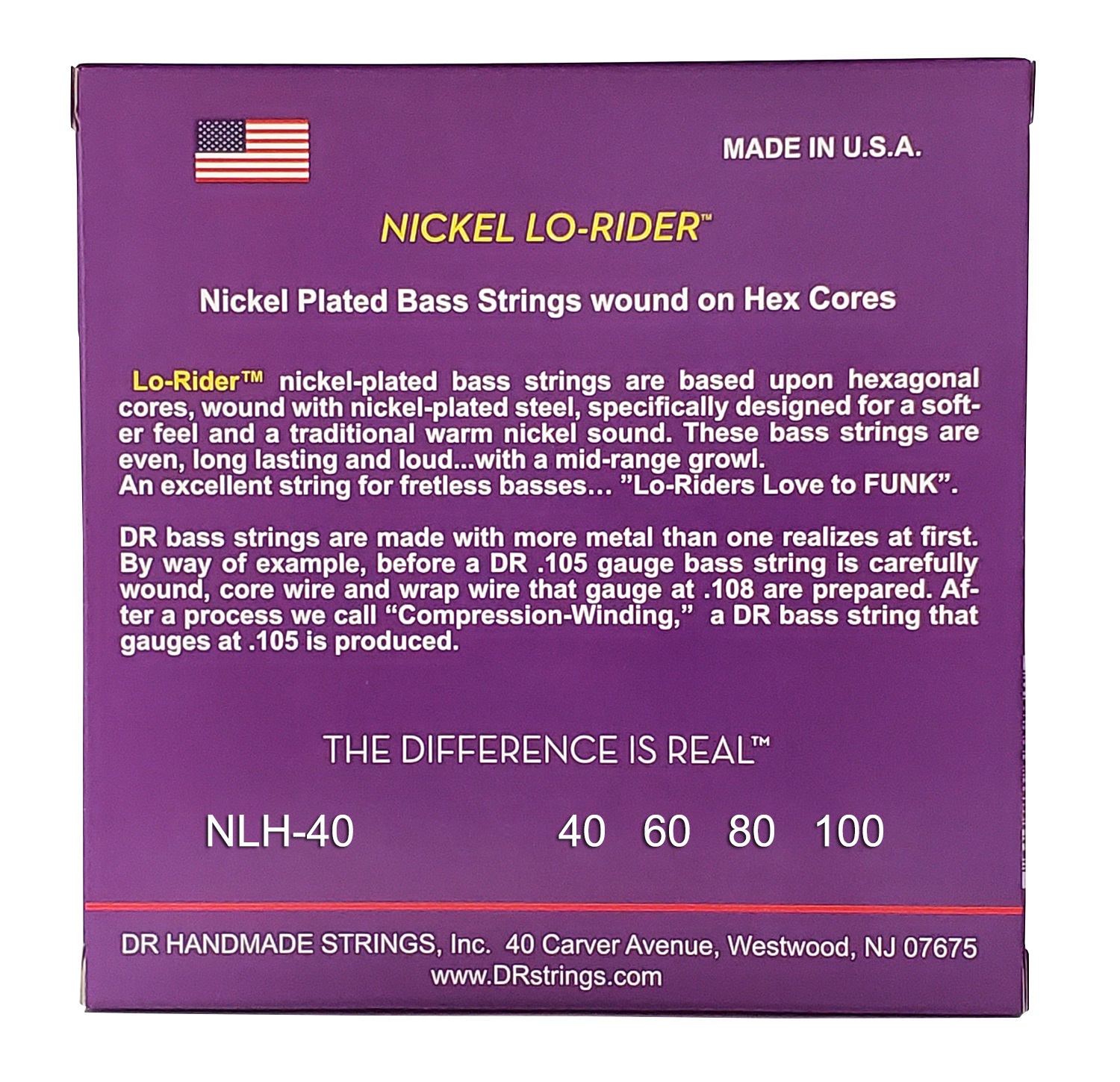 Dr Lo-rider Nickel Plated Steel 40-100 - Cordes Basse Électrique - Variation 2