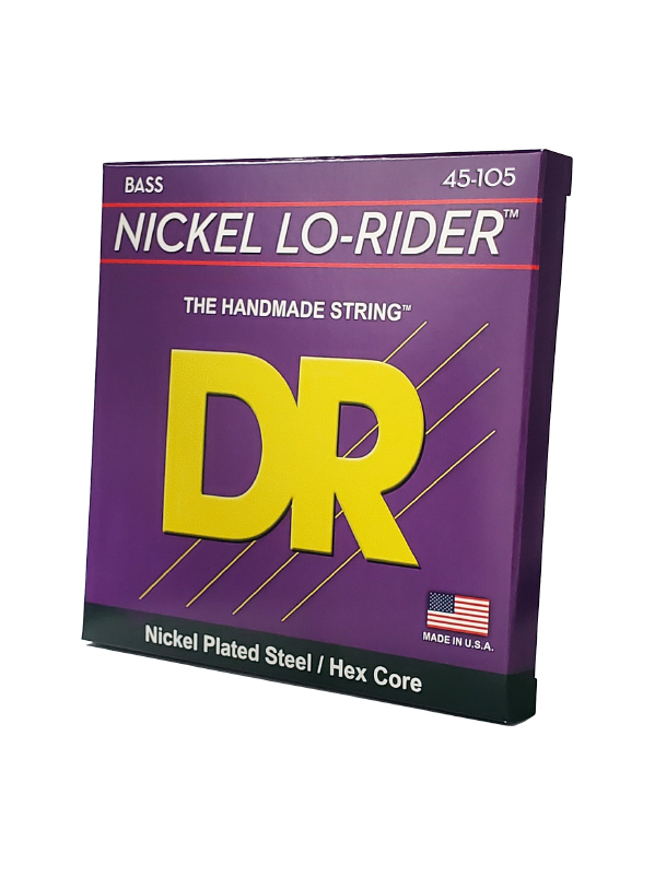 Dr Jeu De 4 Cordes Lo-rider Nickel Plated Steel 45-105 - Cordes Basse Électrique - Variation 1