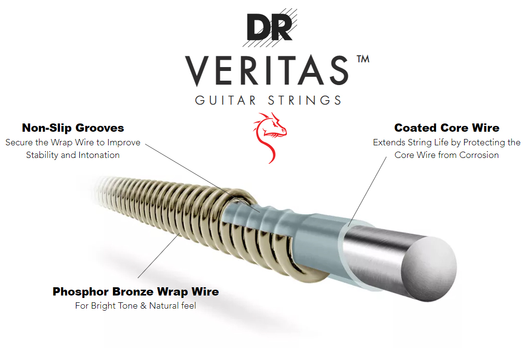 Dr Vta-10 Veritas Phosphore Bronze Acoustic Guitar 6c 10-48 - Cordes Guitare Acoustique - Variation 1