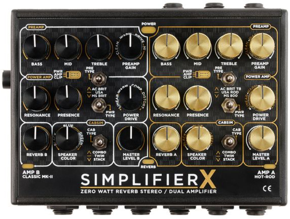 Dsm Humboldt Simplifier X Zero Watt Reverb Stereo Guitar Amp - Simulation ModÉlisation Ampli Guitare - Main picture