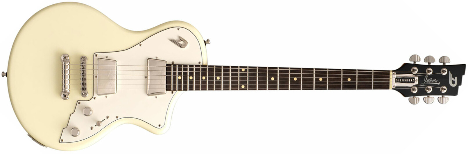 Duesenberg Julietta 2h Ht Rw - Vintage White - Guitare Électrique Single Cut - Main picture