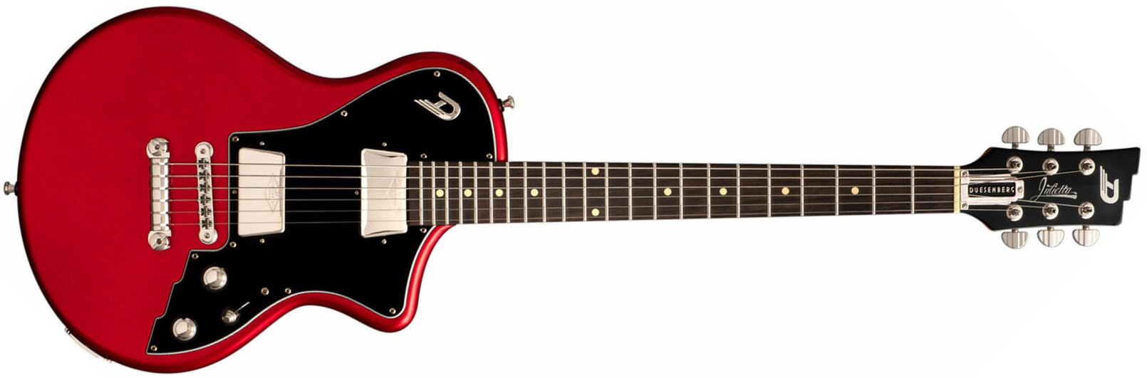 Duesenberg Julietta 2h Ht Rw - Catalina Red - Guitare Électrique Single Cut - Main picture