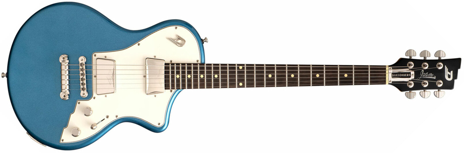 Duesenberg Julietta 2h Ht Rw - Catalina Blue - Guitare Électrique Single Cut - Main picture