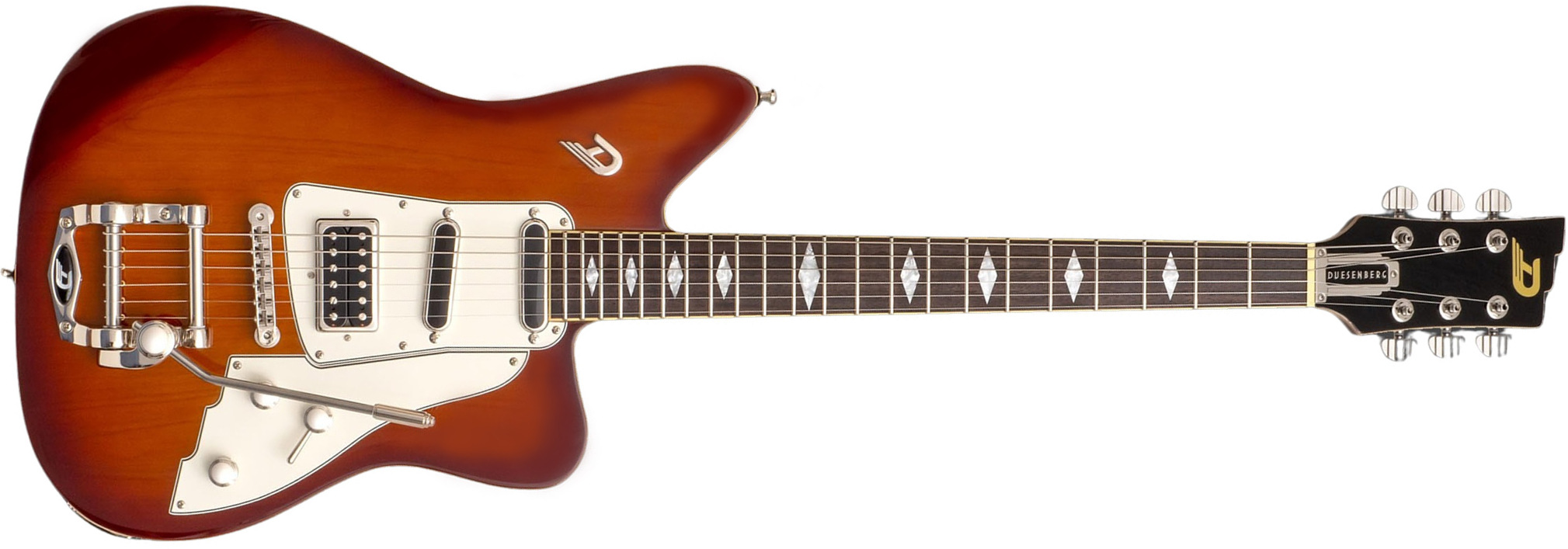 Duesenberg Paloma Hss Trem Rw - Vintage Burst - Guitare Électrique Single Cut - Main picture