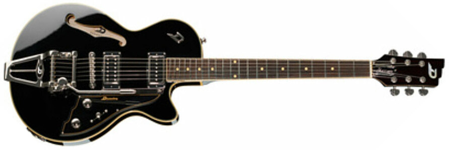 Duesenberg Starplayer Iii Hs Trem Rw - Black - Guitare Électrique 1/2 Caisse - Main picture