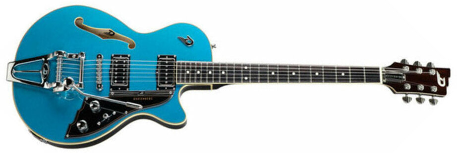 Duesenberg Starplayer Iii Hs Trem Rw - Catalina Blue - Guitare Électrique 1/2 Caisse - Main picture