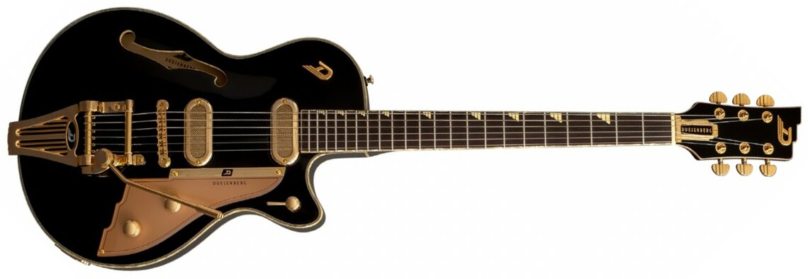 Duesenberg Starplayer Tv Phonic Hs Trem Rw - Black - Guitare Électrique 1/2 Caisse - Main picture