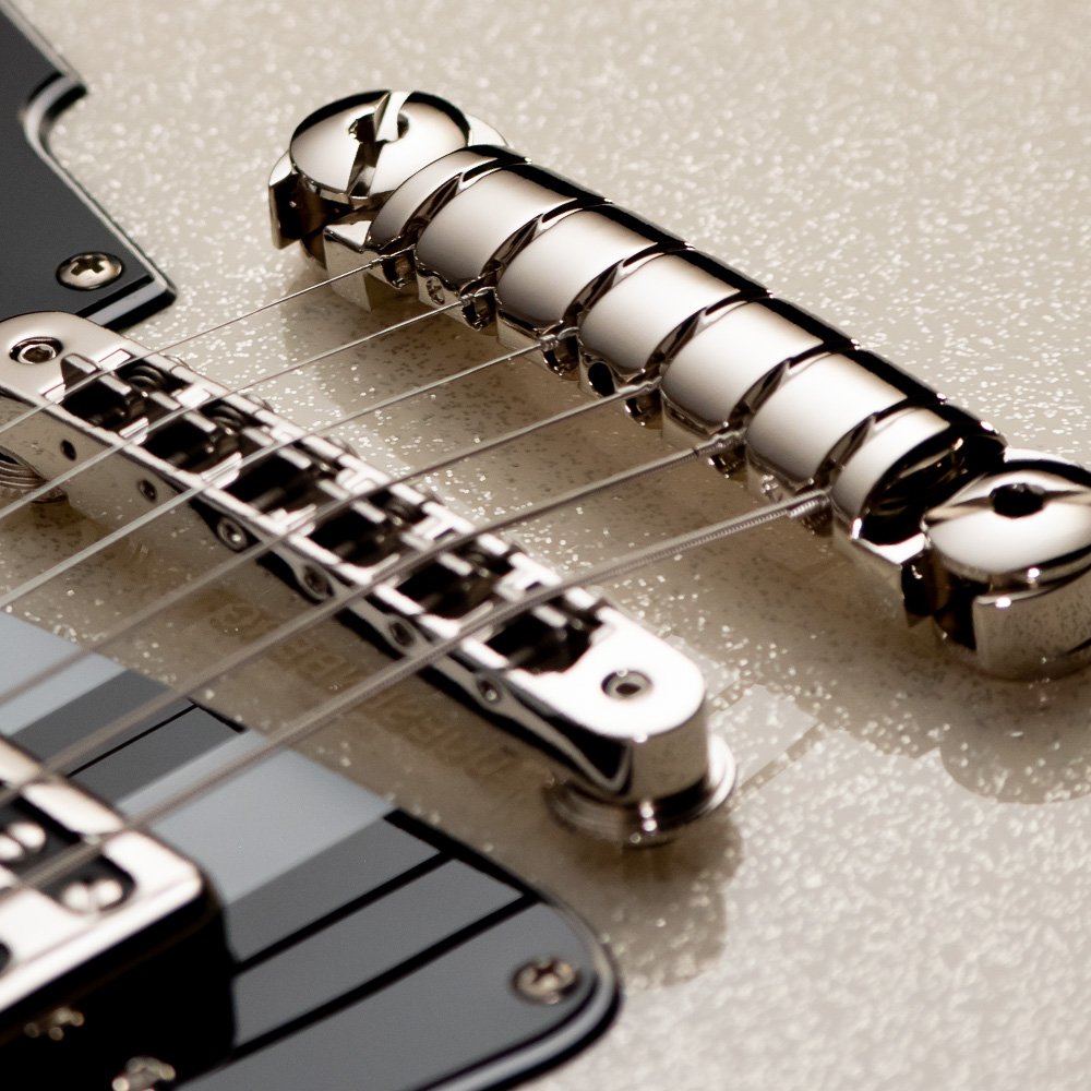 Duesenberg Dave Baksh Signature Alliance Hss Ht Rw - White Sparkle - Guitare Électrique RÉtro Rock - Variation 1