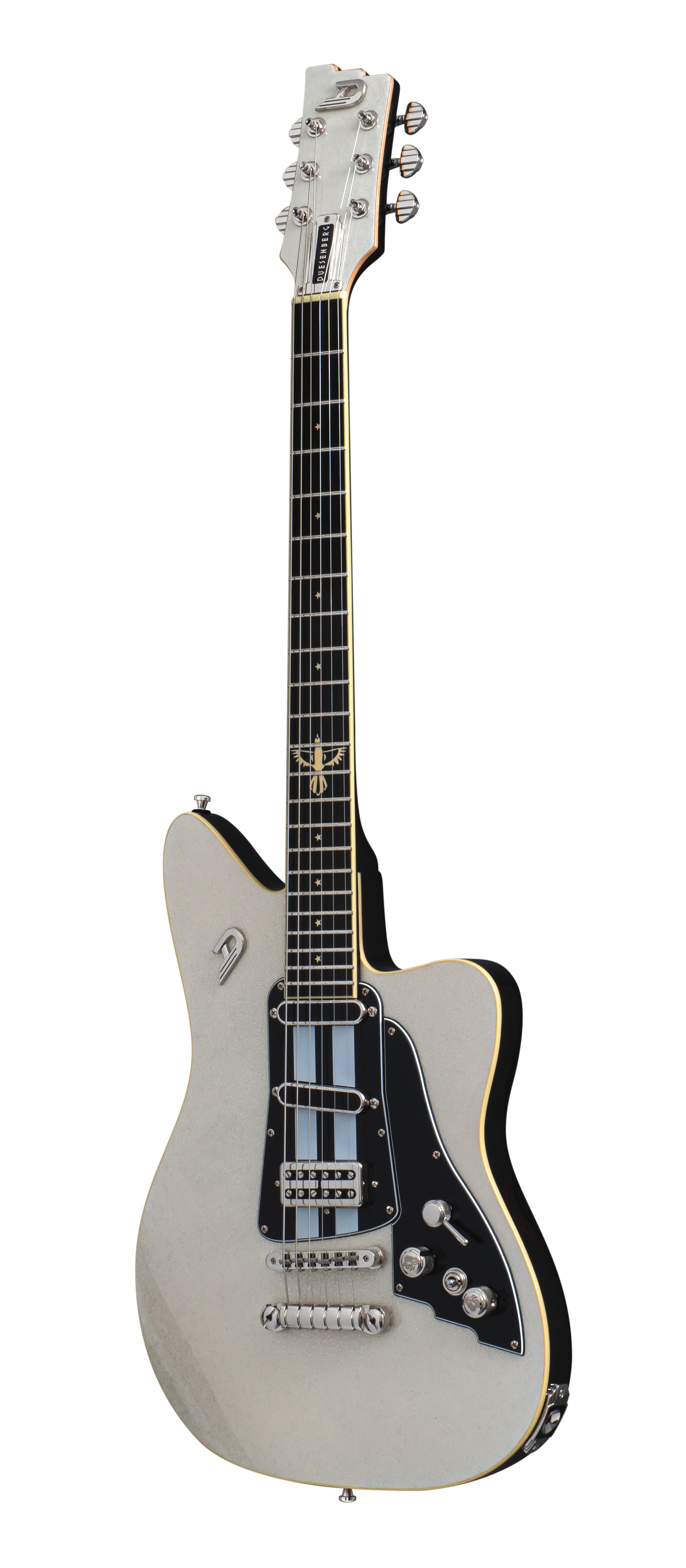 Duesenberg Dave Baksh Signature Alliance Hss Ht Rw - White Sparkle - Guitare Électrique RÉtro Rock - Variation 4