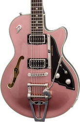 Guitare électrique 1/2 caisse Duesenberg Starplayer TV - Catalina sunset rose