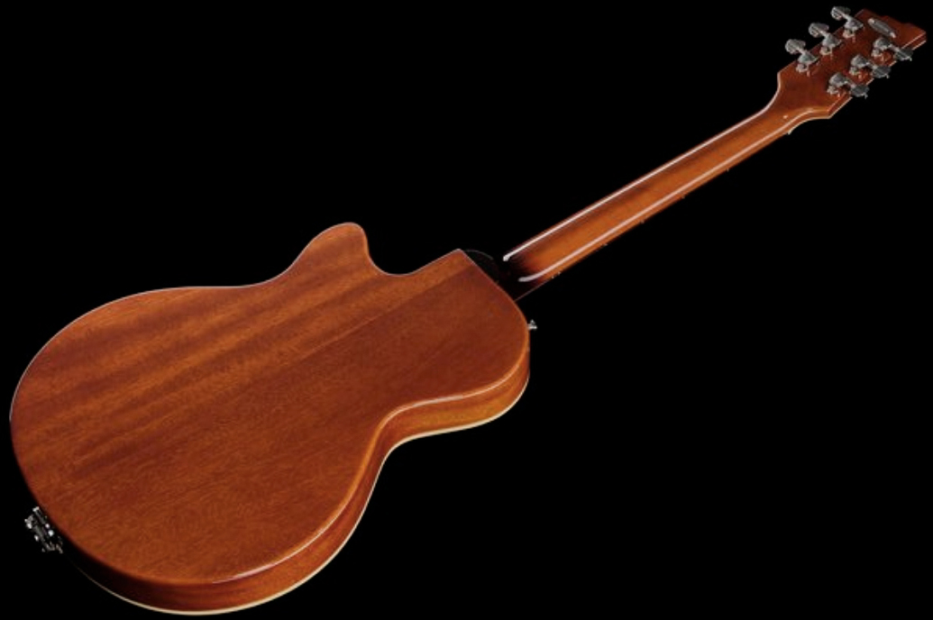 Duesenberg Starplayer Cbr Hs Trem Bigsby Rw - Transparent Black Burst - Guitare Électrique 1/2 Caisse - Variation 6