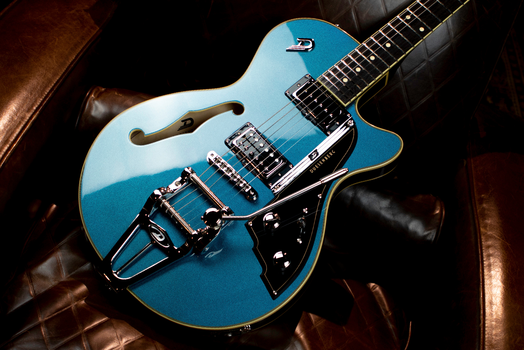 Duesenberg Starplayer Iii Hs Trem Rw - Catalina Blue - Guitare Électrique 1/2 Caisse - Variation 2