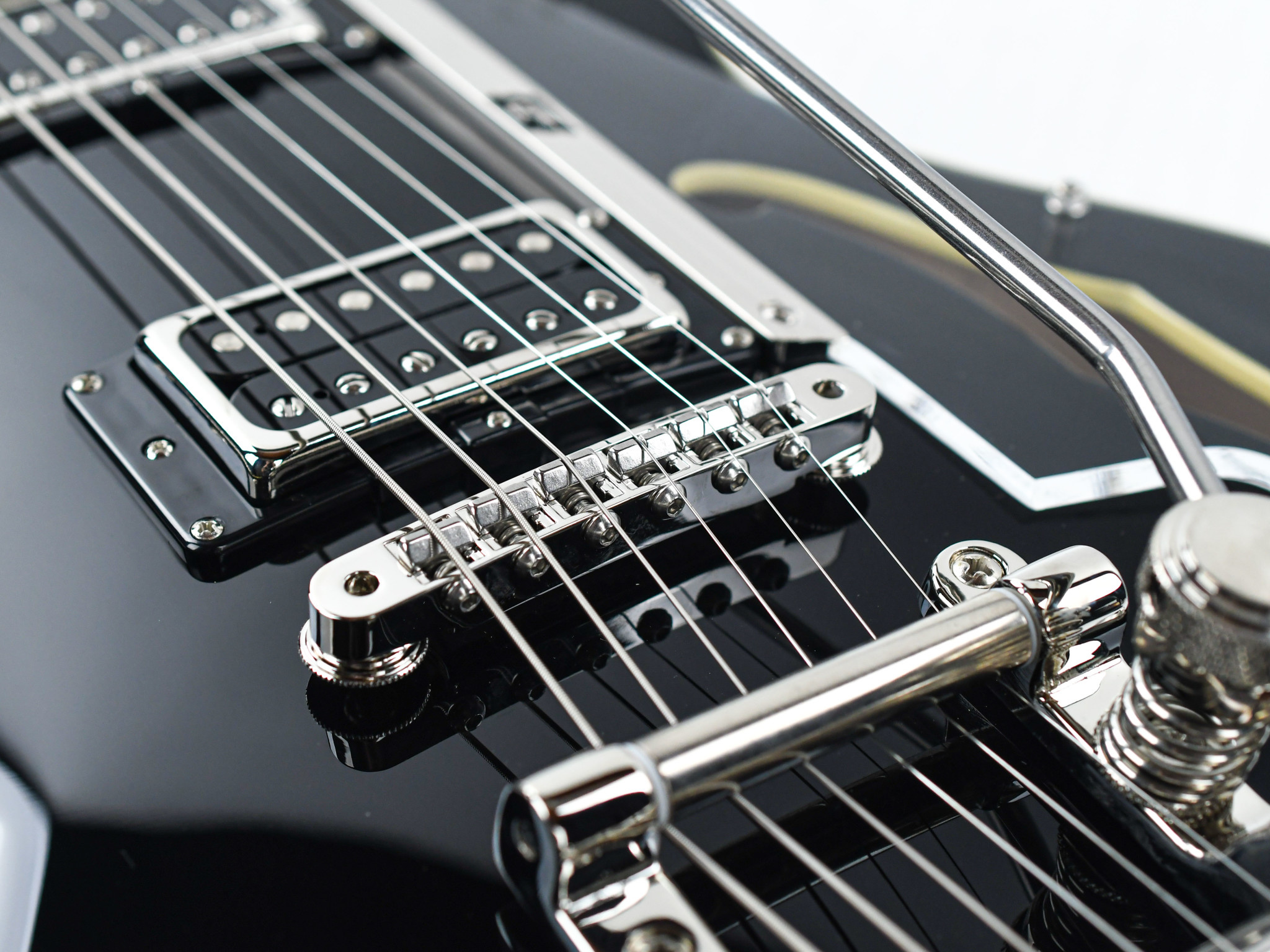 Duesenberg Starplayer Tv Deluxe Double F-hole Hs Trem Rw - Black - Guitare Électrique 1/2 Caisse - Variation 2