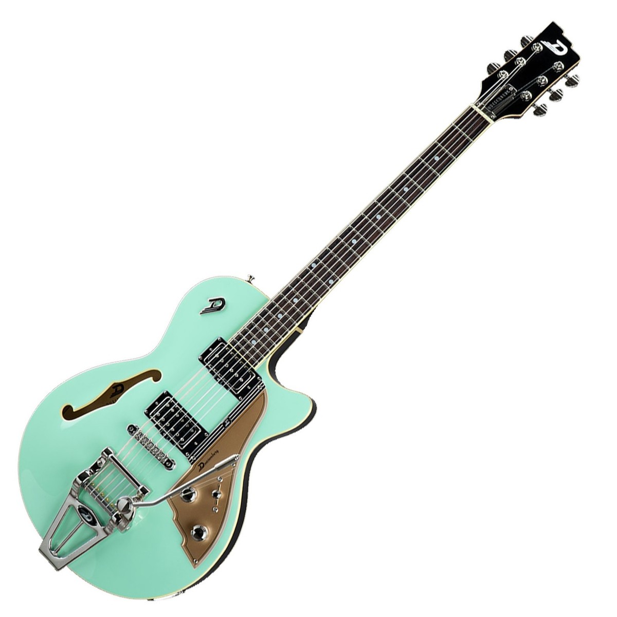 Duesenberg Starplayer Tv Hs Trem Rw - Surf Green - Guitare Électrique 1/2 Caisse - Variation 1