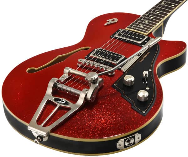 Duesenberg Starplayer Tv Hs Trem Rw - Red Sparkle - Guitare Électrique 1/2 Caisse - Variation 1