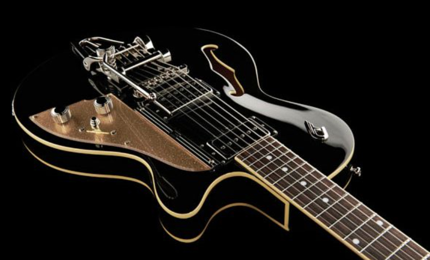 Duesenberg Starplayer Tv Hs Trem Rw - Black - Guitare Électrique 1/2 Caisse - Variation 3